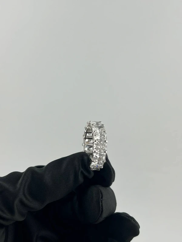 No name ETERNITY RADIANT DIAMOND 11.2 CT D-E/VVS1-SI1 RING (SIZE 53) GIA nn11.2ct 5