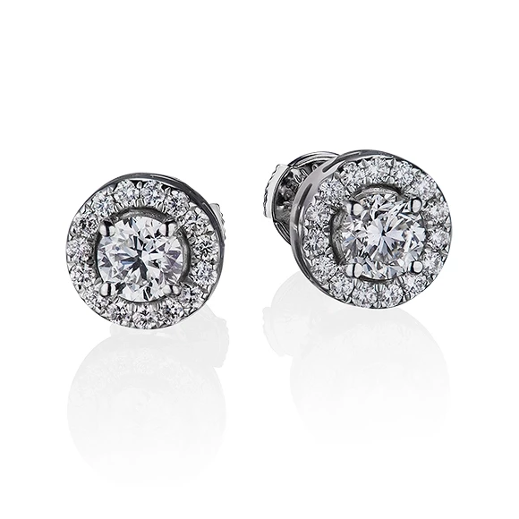 Earrings without a brand С БРИЛЛИАНТАМИ 0.50 CT E/VS1-0.50 CT E/VS1 0.50 CT E/VS1-0.50 CT E/VS1