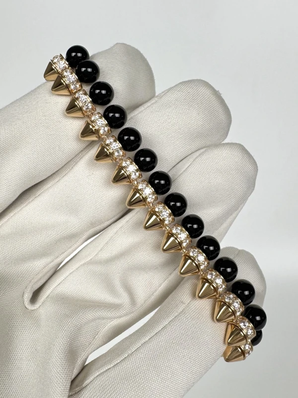 Cartier CLASH DE CARTIER BRACELET, FLEXIBLE, ONYX, EXTRA-LARGE MODEL, DIAMONDS (SIZE 17) N6723417 4