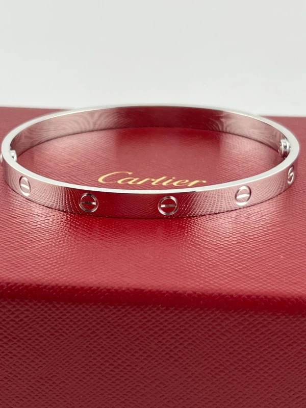 Cartier LOVE BRACELET, WHITE GOLD (SIZE 20) B6035420 2