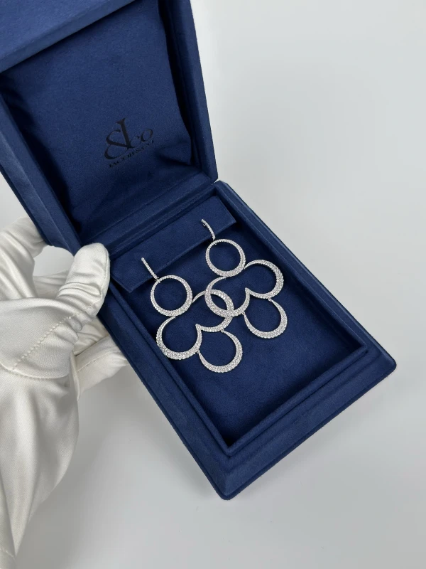 Jacob & Co DIAMOND CLOVER EARRING 020812 6