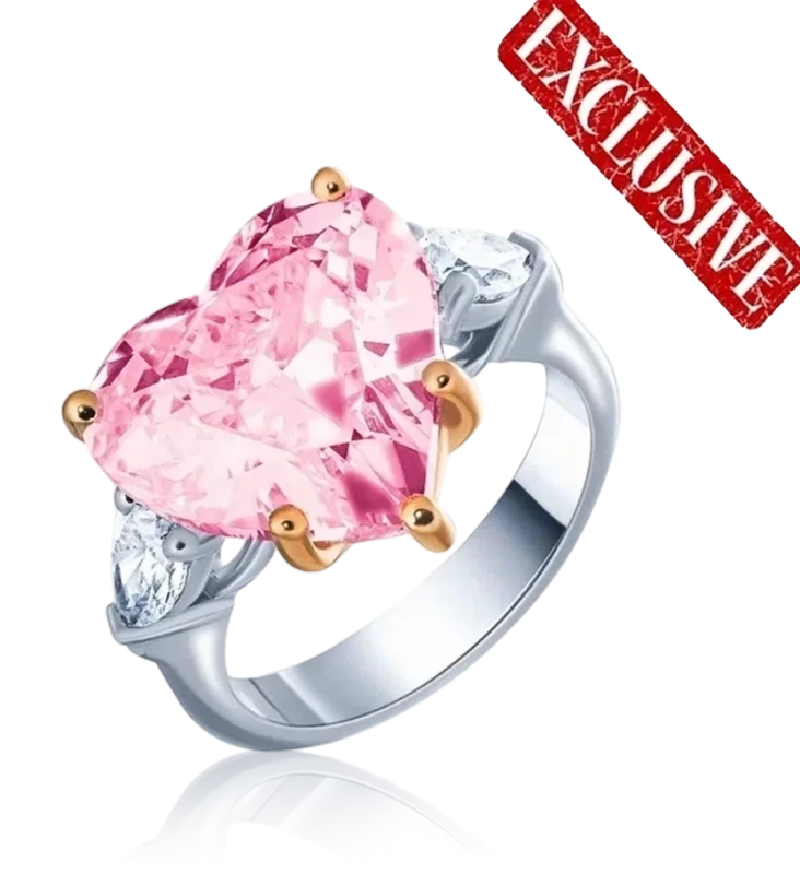 С БРИЛЛИАНТОМ 10.02 CT FANCY VIVID PINK