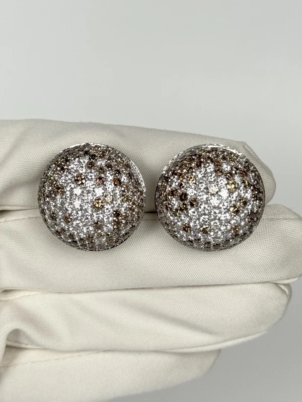 ZYDO WHITE&BROWN DIAMONDS EARRINGS 41726 3