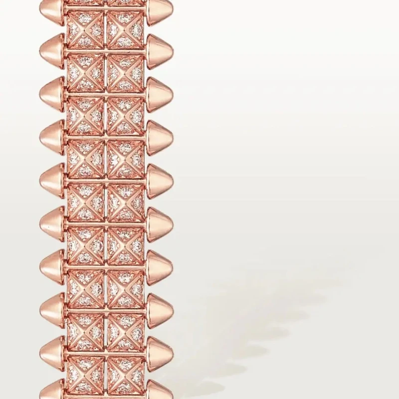 Cartier CLASH DE CARTIER BRACELET, FLEXIBLE, DOUBLE ROW, PAVED (SIZE 17) N6723617 4