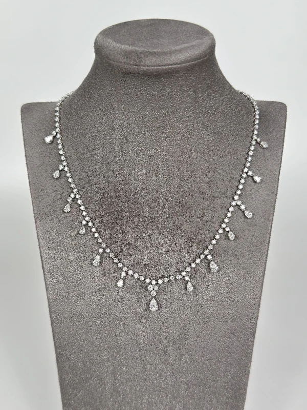 Crivelli PEAR & ROUND DIAMOND 11.25 CT NECKLACE CPR11.25 3