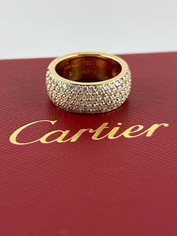 Cartier CLASSIC FIVE ROW DIAMOND PAVE RING B4075853 2