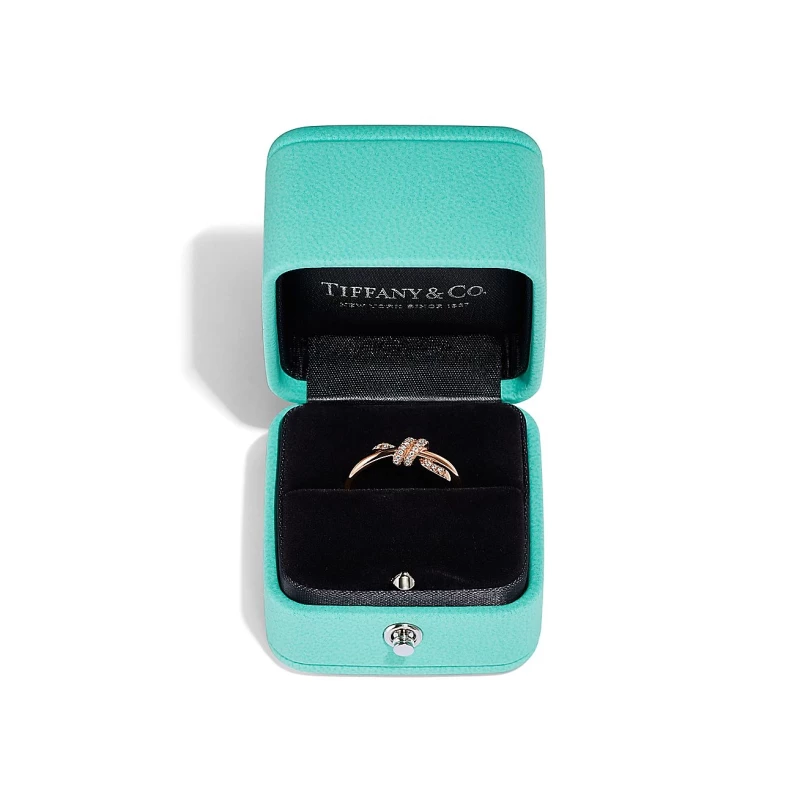 Tiffany & Co Tiffany Knot Ring in Rose Gold with Diamonds (SIZE 52) 69526411 5