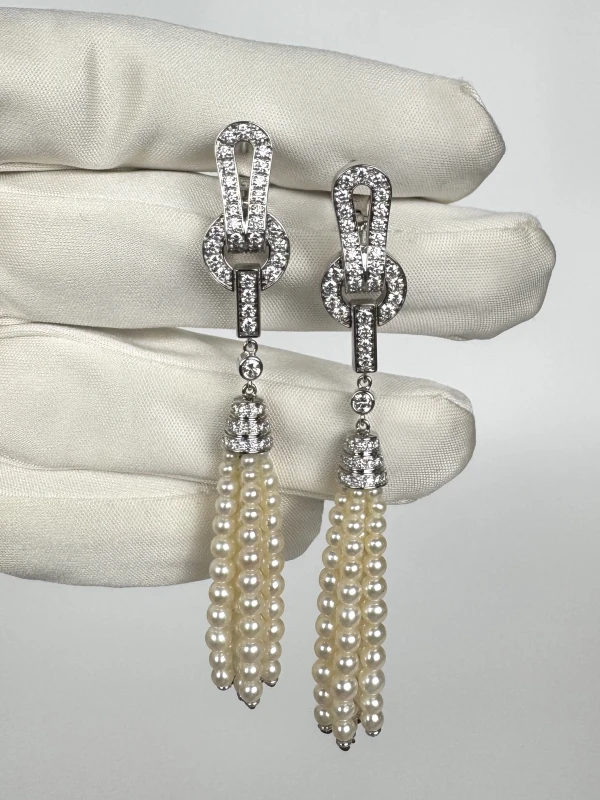 Cartier AGRAFE EARRINGS N8050300 3