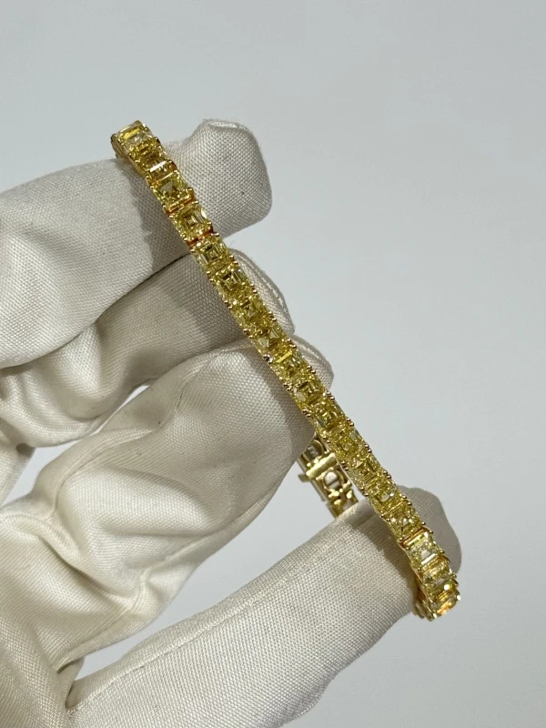 RalfDiamonds DIAMOND 21.47 CT FANCY YELLOW/VVS-VS BRACELET RDB21.47CT 2