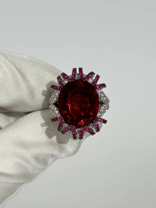 VERDI JEWELLERY КОЛЬЦО С МЕКСИКАНСКИМ ОГНЕННЫМ ОПАЛОМ 9.09 CT A28A 2