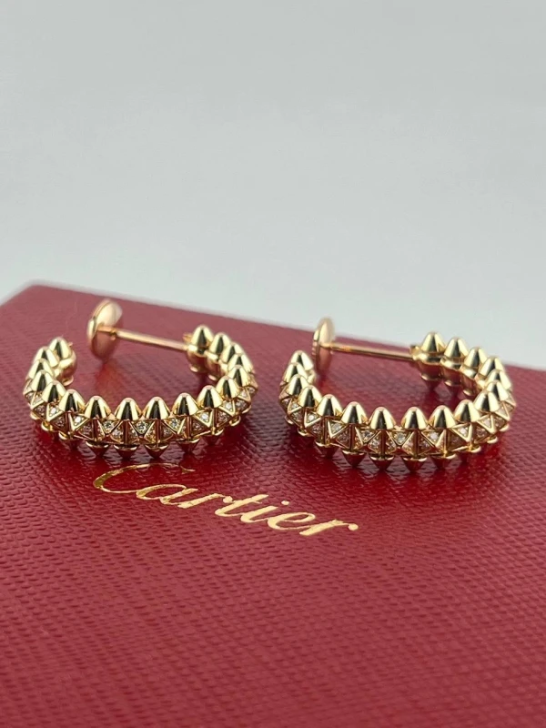 Cartier CLASH DE CARTIER HOOP EARRINGS, SMALL MODEL, PAVED N8515239 4