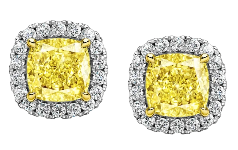 No name CUSHION DIAMOND 5.01 - 5.01 CT FANCY LIGHT YELLOW/VS1-VS2 (GIA) NN5.01-5.01CTFLY 1