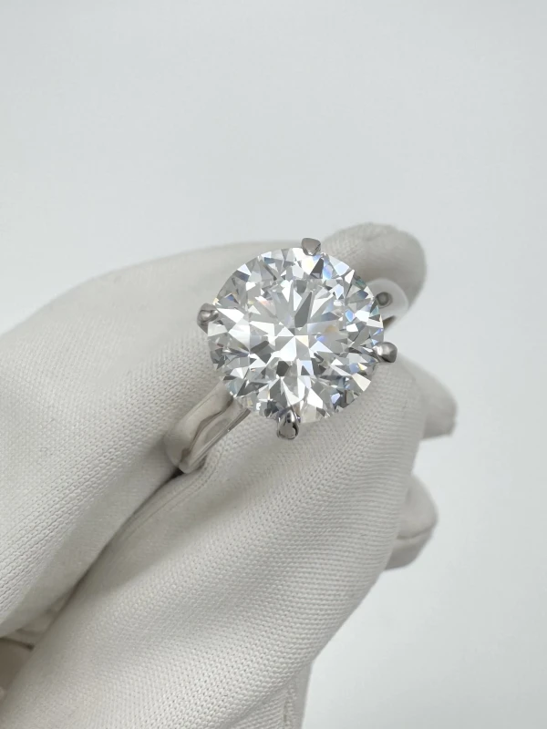 No name ROUND DIAMOND 3.08 CT E/VVS1 EXEXEX RING (GIA) NN3.08 4