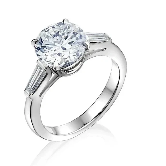 ROUND DIAMOND 3.03 CT I/VS1 RING (GIA)