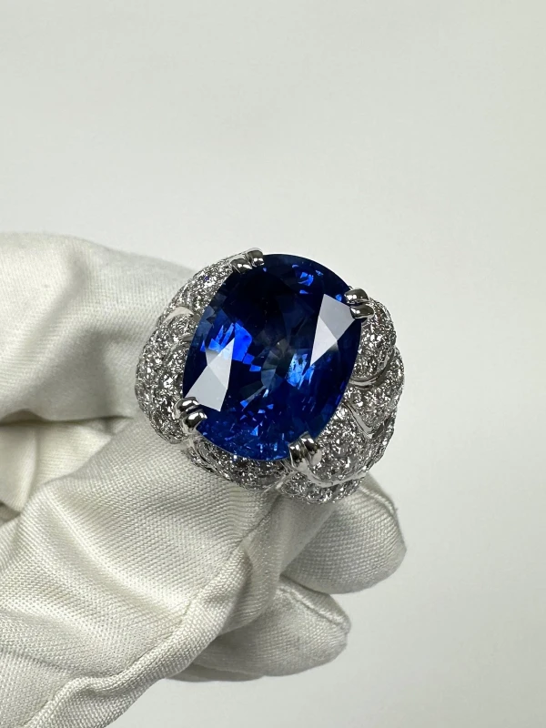 Bellini Gioielli  SAPPHIRE&DIAMONDS RING (SIZE 54) BL12.00 4