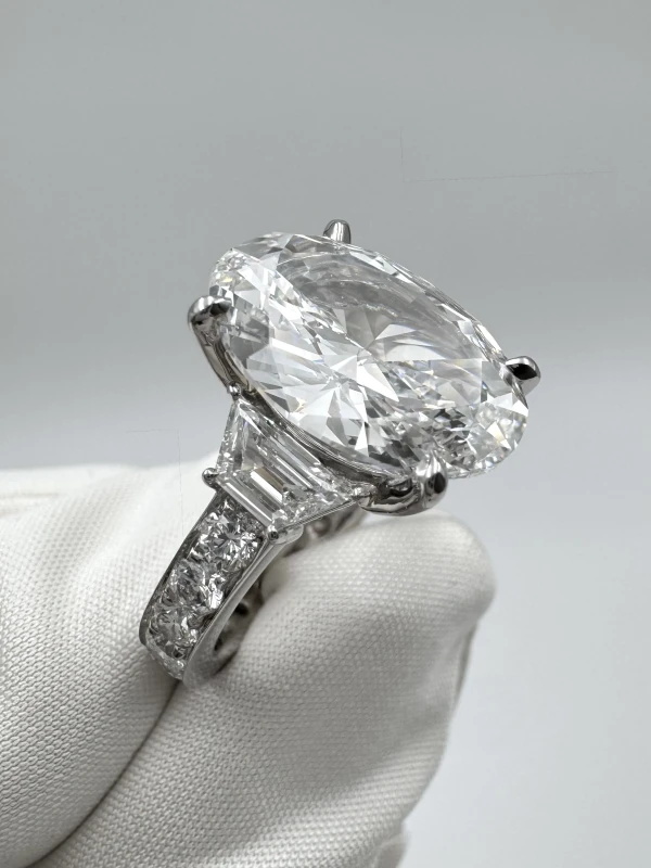 No name OVAL DIAMOND 5.77 CT E/VS2 RING (GIA) NN5.77 3