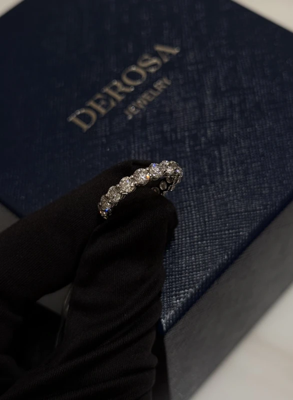 DeRosa ROUND DIAMOND ETERNITY RING 3.42 CT R2893421B 3