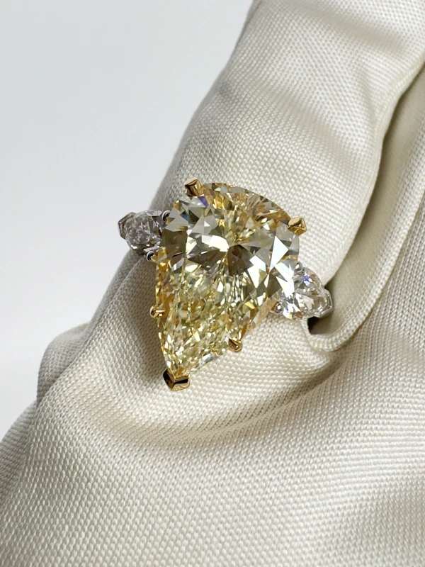 No name PEAR DIAMOND RING 5.02 CT K/SI1 NNRPEAR5.02CT 4