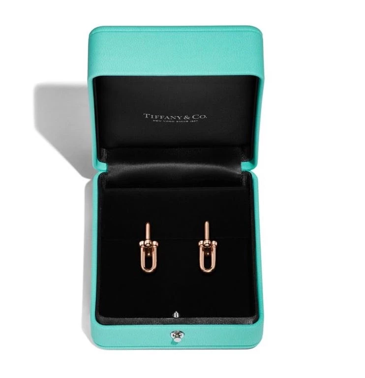 Tiffany & Co HardWear Medium Link Earrings in Rose Gold 73584582 2