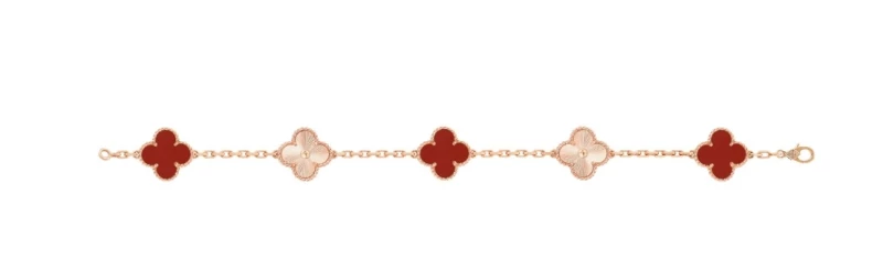 Van Cleef & Arpels. Vintage Alhambra bracelet, 5 motifs VCARP7RP00 2