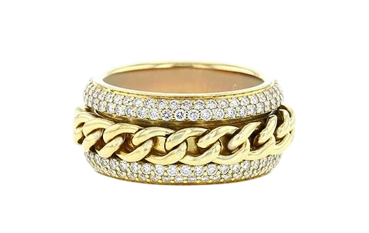 Piaget POSSESSION DIAMOND RING WITH CHAIN (SIZE 58) 390191 1