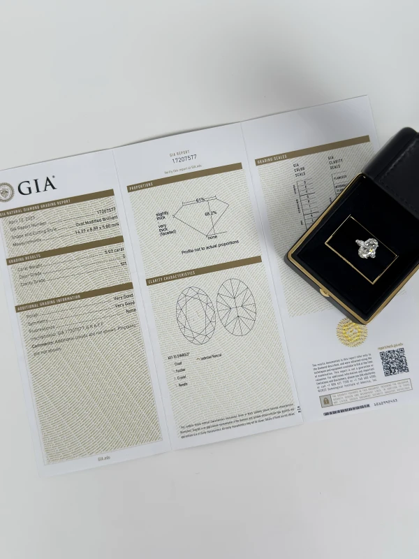 Graff OVAL DIAMOND 5.02 CT G/SI1 RING (GIA) GR5.02G/SI1 6