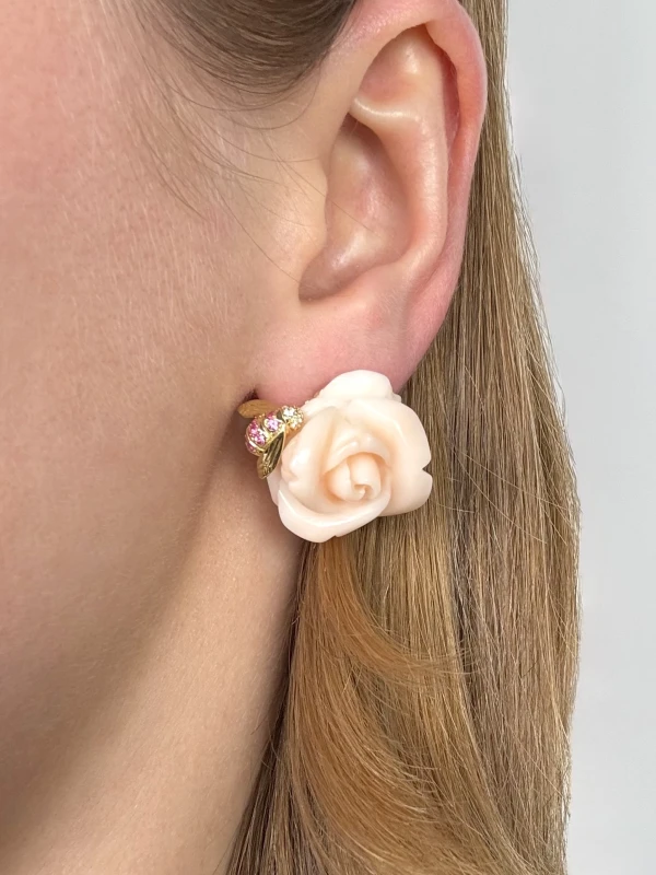 Dior ROSE PRE CATELAN WHITE CORAL AND PINK SAPPHIRES SET DIOR 1158 3