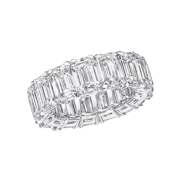EMERALD DIAMOND 15.01 CT F-G/VVS2-VS2 RING (GIA)