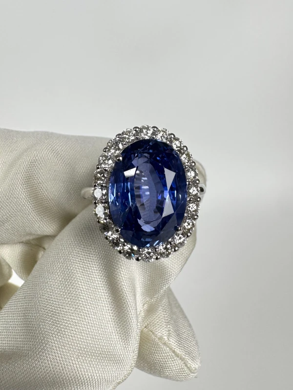 СЕРЬГИ NO NAME SAPPHIRE 10.14 CT RING (SIZE 53) NN10.14CT 2