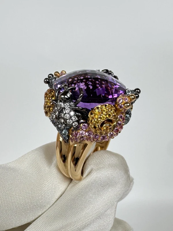 RalfDiamonds КОЛЬЦО С АМЕТИСТОМ 31 CT RD 31 CT 3