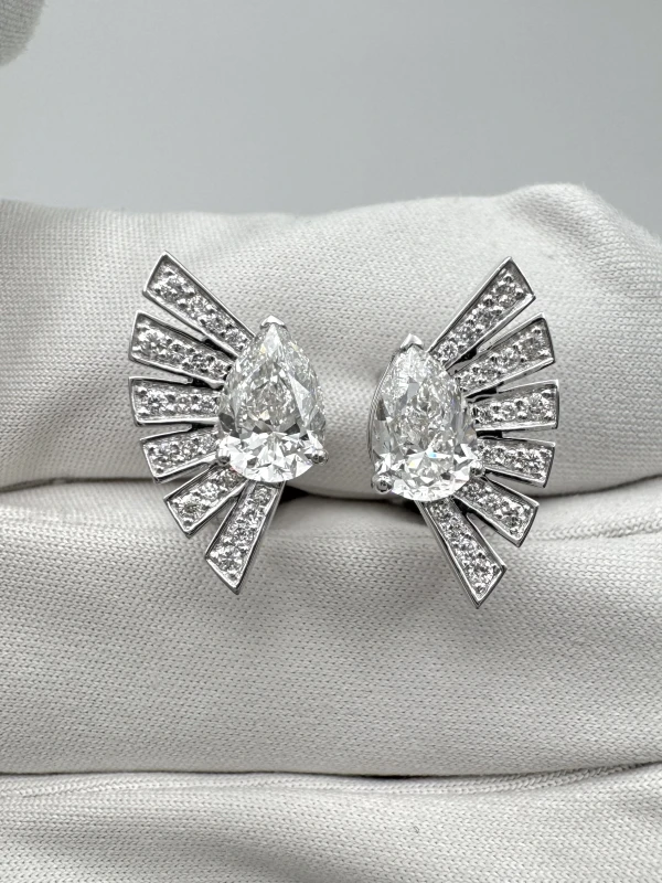 DeRosa DIAMOND EARRINGS 1.01 CT F/VVS2 - 1.00 CT F/VS1 Е6652393 3