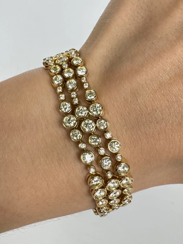RalfDiamonds ROUND DIAMOND 11.53 CT BRACELET (SIZE 17) RD11330 4