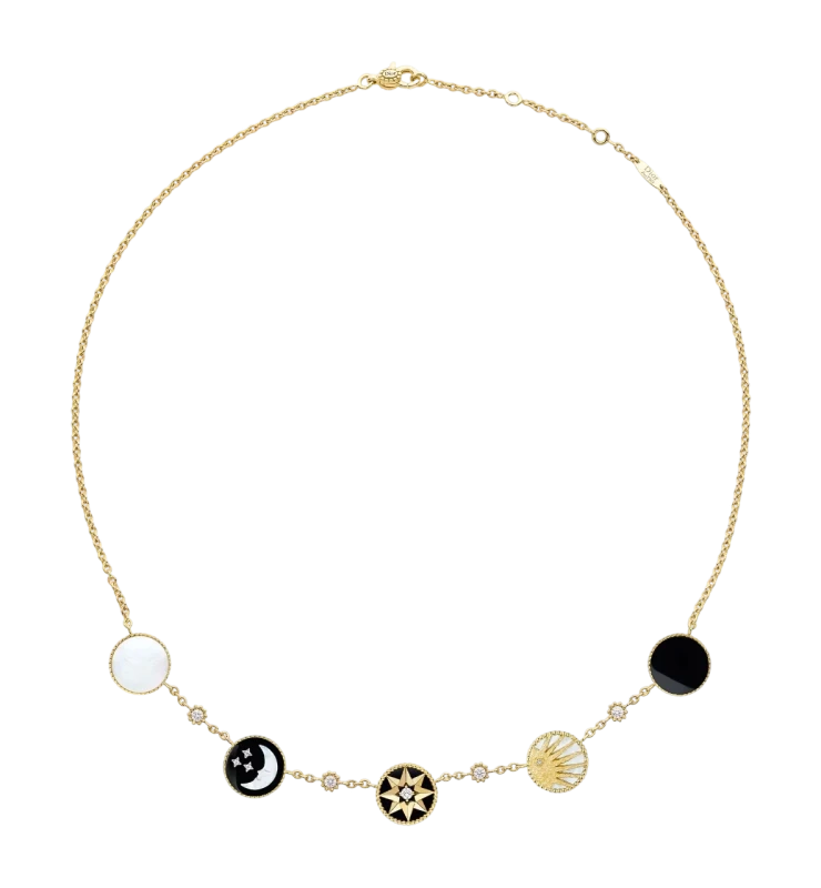 Rose des Vents and Rose Céleste Necklace
