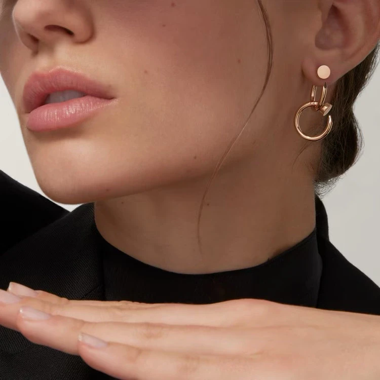 Cartier JUSTE UN CLOU EARRINGS, DOUBLE B8301527 3
