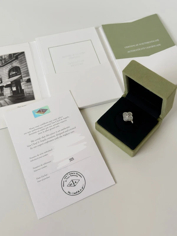 Van Cleef & Arpels VAN CLEEF & ARPELS VINTAGE ALHAMBRA RING (SIZE 54) VCARF48954 5