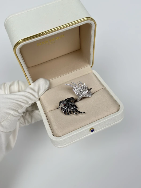 Boucheron CYPRIS, THE SWAN RINGS DIAMONDS, BLACK SAPPHIRES BOUCHERON 8