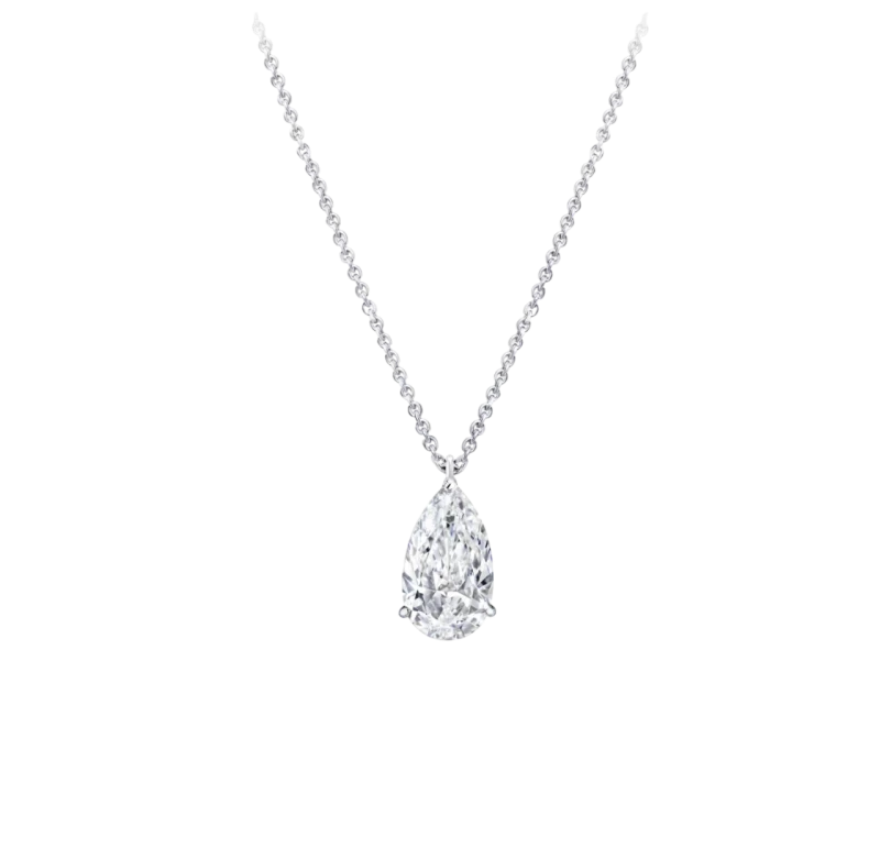 PEAR DIAMOND 6.49 CT H/INTERNALLY FLAWLESS PENDANT (GIA)