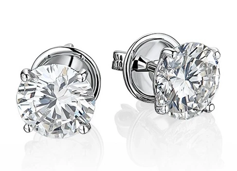 Earrings without a brand С БРИЛЛИАНТАМИ 5.01 СТ К/VS1- 5.24 CT L/SI1 5.01 СТ К/VS1- 5.24 CT L/SI1