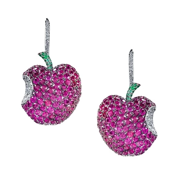 MELODY OF COLOURS, APPLE EARRINGS