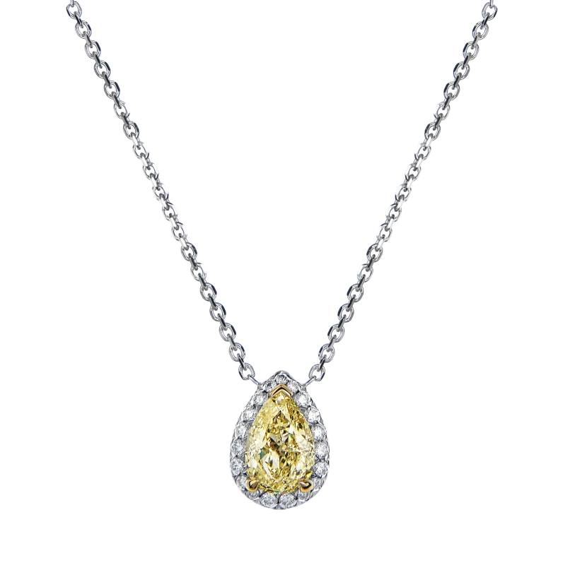 PEAR DIAMOND 1.01 CT U TO V/VS1 PENDANT (GIA)