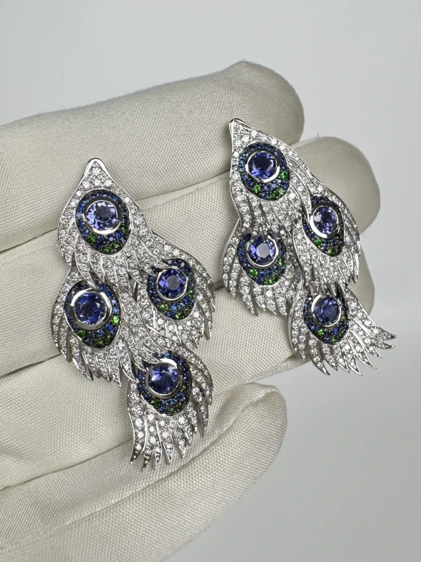 Carrera y Carrera PEACOCK EARRINGS CYC449 4