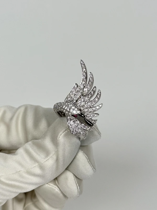 Boucheron CYPRIS, THE SWAN RINGS DIAMONDS, BLACK SAPPHIRES BOUCHERON 4