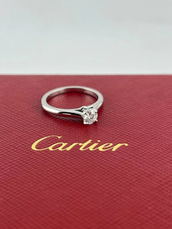 Cartier SOLITAIRE RING, DIAMOND 0.25 CT E/VS1 (GIA) CR0.29 4