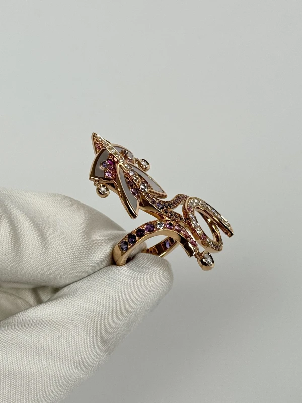 Van Cleef & Arpels CERFS VOLANTS RING (SIZE 50) VCA271 3