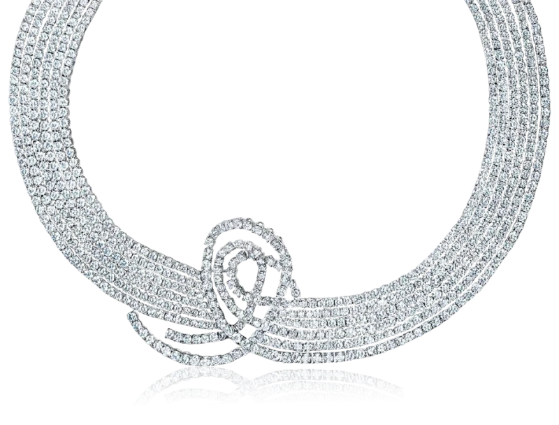 ROUNDS DIAMONDS 38.29 CT NECKLACE