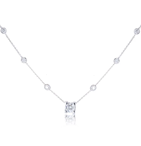 C DE CARTIER NECKLACE 1.07 СТ E/IF