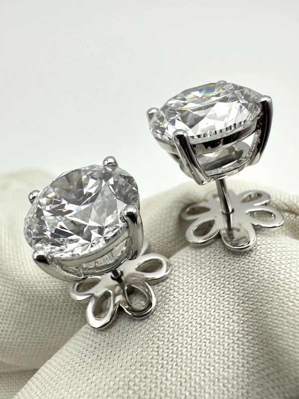 Earrings without a brand СЕРЬГИ-ПУСЕТЫ С БРИЛЛИАНТАМИ 3.01-3.01 CT D/VS1 (GIA) NN3.01-3.01CT D/VS1 5