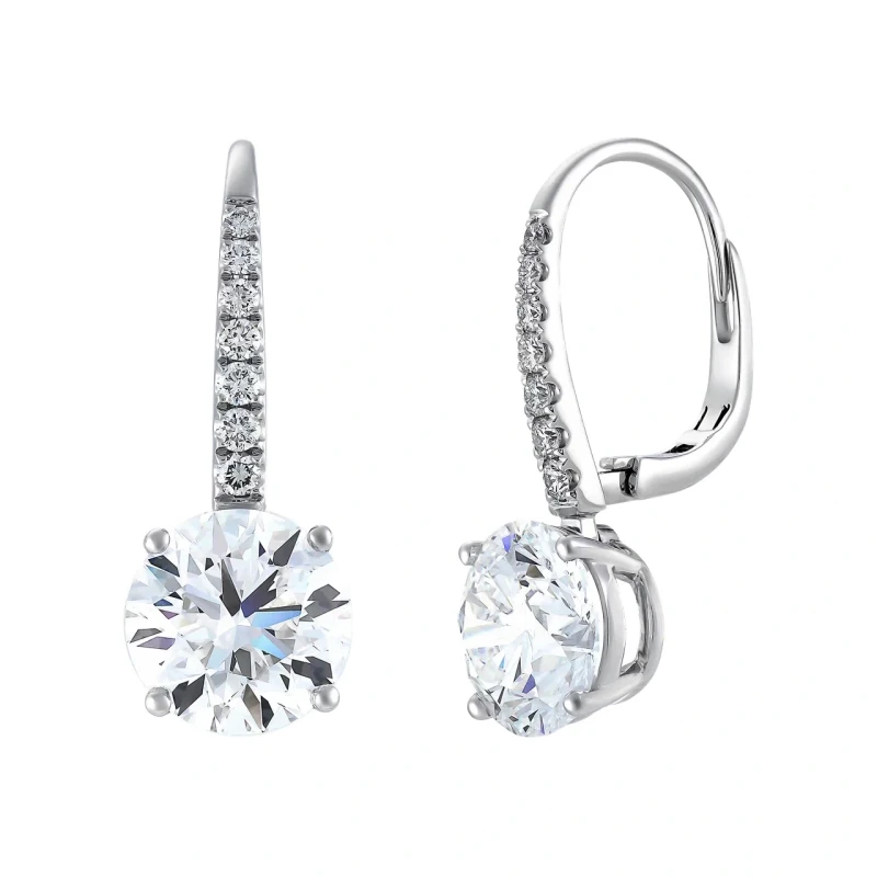 Earrings without a brand ROUND DIAMONDS 3.01-3.02 D/FL-IF EARRINGS NN 3.01-3.02 D/FL-IF 1