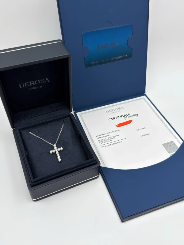 DeRosa DIAMOND CROSS 2.05 CT PENDANT (LARGE MODEL) C110248 4
