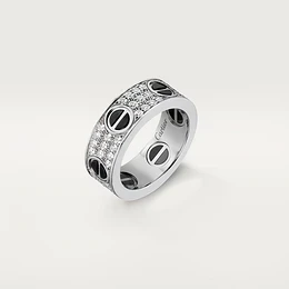 Cartier LOVE RING, DIAMOND-PAVED, CERAMIC B4207652 1